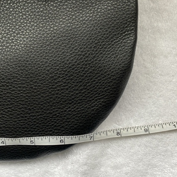 CHRISTOPHER KON Black Genuine Cowhide Leather Flat Crossbody Bag - Picture 8 of 10